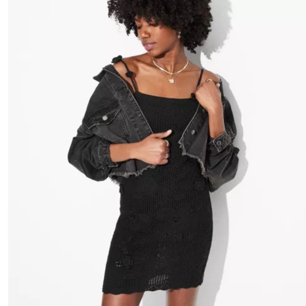 Women's Rosette Mini Sweater Dress - Wild Fable™, XS